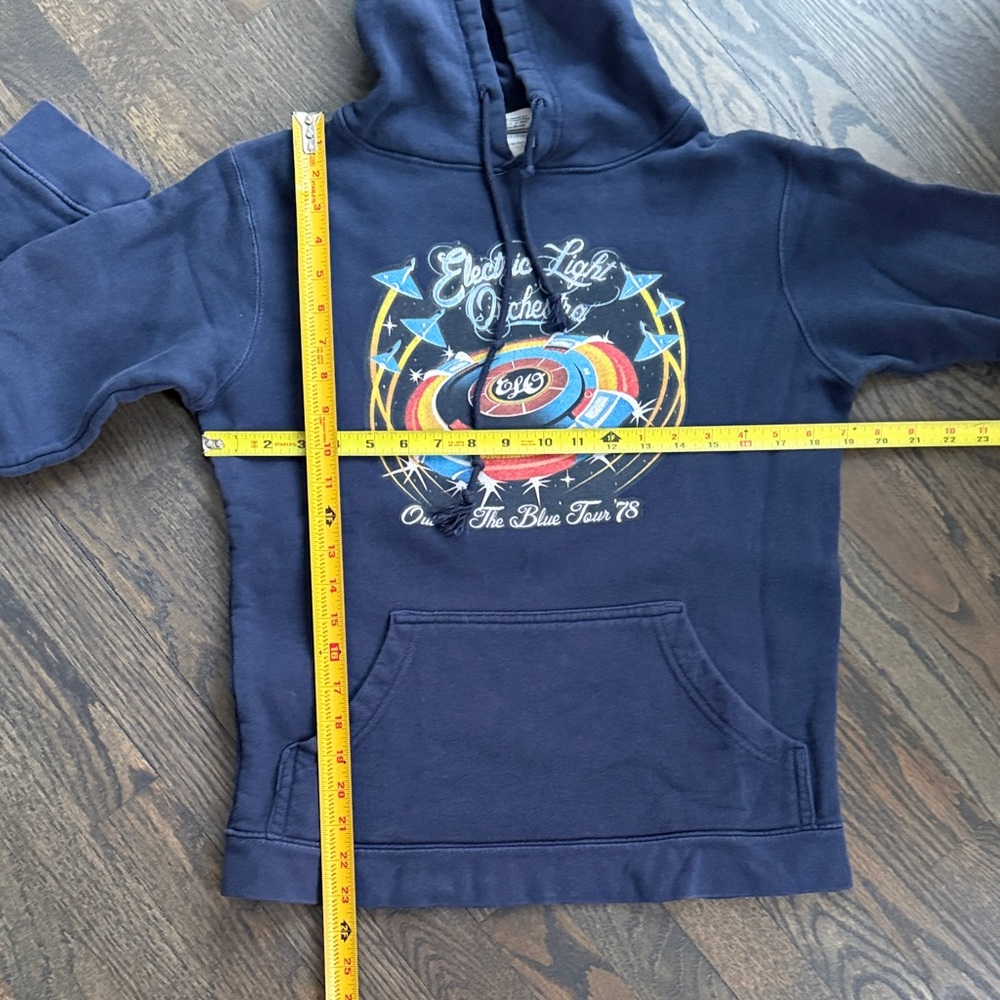Electric Light Orchestra ELO “Out of the Blue Tour 78” Navy Blue Pullover Hoodie - Picture 12 of 16